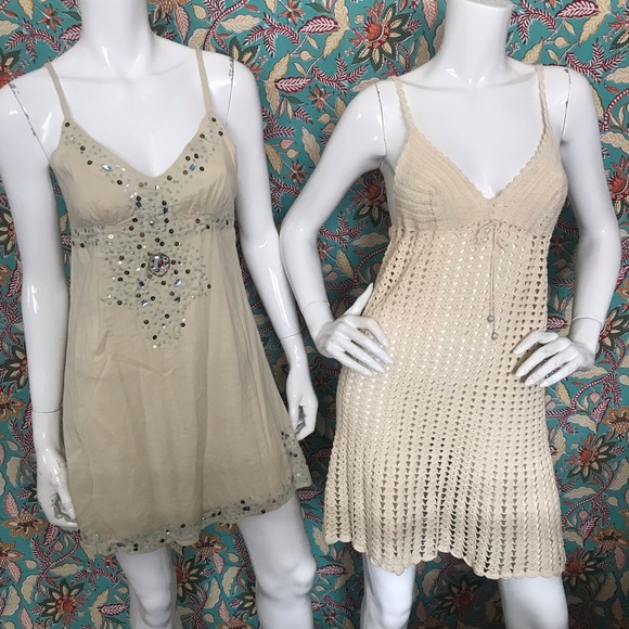 Brazilian Hand-Made Crochet Demi Dress (NWOT) plus Slip-Dress (2 Pc) Size Small - Picture 17 of 17